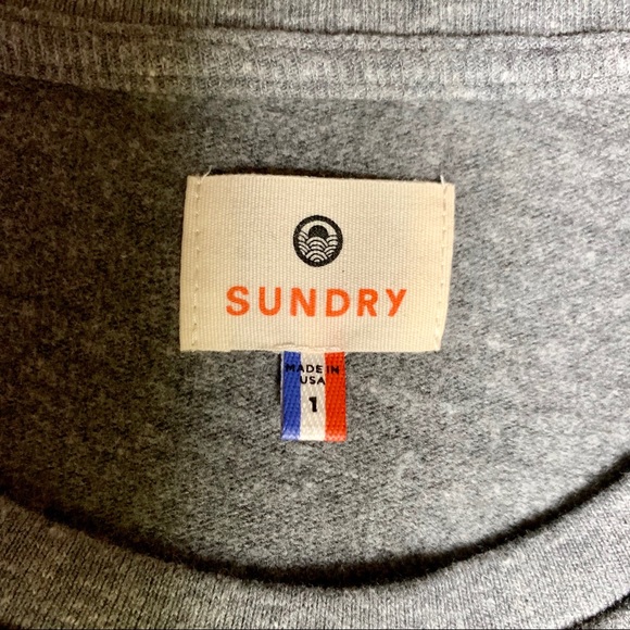 Sundry “Bonjour Winter” Gray Sweatshirt - Picture 7 of 7